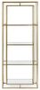 Regal Elenor aus Metall und Glas, elegant, gold, 4 Fächer, modernes Design, Indoor Bild 5