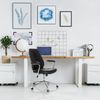 hjh OFFICE Home Office Chefsessel Theo I Kunstleder Drehstuhl mit ergonomischer Rückenlehne, Bürostuhl gepolstert Schwarz, 729450 Bild 2