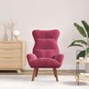 vidaXL Sessel Weinrot 69 x 74 x 93 cm Samt 42001839 Bild 4