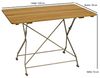 Klapptisch BAD BELZIG aus Robinienholz 70x110 cm, Stahlgestell in Verzinkt + Transparent pulverbeschichtet, wetterfest Holz von höchster Qualität Bild 4