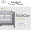 Lorelli Reisebett Torino 2 Ebenen faltbar seitliche Öffnung Tragetasche Matratze dunkelgrau Bild 2