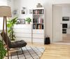 Home Collective Bücherregal Schrank Büroregal weiß 60cm breit 180cm hoch, mit 3 Schubladen Bild 2