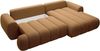 Vente-unique - FRIDORA Sofa Stoff Gelb - B 168 cm x H 81 cm x L 272 cm Bild 5