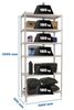 Simon Rack Schwerlastregal, 2500 x 1000 x 500 mm, Bis 180 kg Belastbar, 6 Verstellbare Ablagen, Kellerregal, Lagerregal, Weiss - Simonclick Bild 2