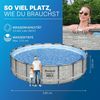 Bestway 'Steel Pro MAX™ Solo' Pool, ohne Zubehör, rund, Steinwand-Optik (Cremegrau), Ø 549 x 122 cm Bild 4