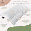 SEI Design Kopfkissen 40x80 mit Nackenrolle aus Buchweizenschalen, Bezug: 100% Polyester, Rückenschläfer, Seitenschläfer, gesteppt mit Nackenrolle Bild 3
