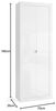Robas Lund Basic Badezimmer Hochschrank, Modern, 70 x 195 x 35 cm, Weiß Hochglanz, 2 Türen mit 5 Einlegeböden, Freistehend Bild 3