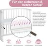 Babybay 'Original' Beistellbett Buche seidenmatt weiß Bild 3