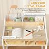AIYAPLAY Kindertisch mit Stauraum, für 3-8 Jahre (Schülerschreibtisch, 2-St, Kinder Schreibtisch und Stuhl), für Kinderzimmer, Naturholz Bild 4