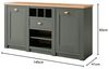 Sideboard Norwich in grün und Eiche 145 cm Bild 3