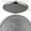 Marrakesch Orient & Mediterran Interior Dekotablett Orientalische Tablett Serviertablett Kerzentablett Nacera Silber 38cm, Handarbeit Bild 2