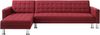 Vente-unique - Ecksofa mit Schlaffunktion - Ecke wechselbar - Stoff - Rot - WILLIS II Bild 3