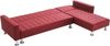 Vente-unique - Ecksofa mit Schlaffunktion - Ecke wechselbar - Stoff - Rot - WILLIS II Bild 4