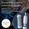 BRITA Trinkflasche BRITA LARQ Essential Filter Trinkflasche (1L) mit Strohhalm, Edelstahl Wasserflasche mit doppelwandiger Isolierung - hält 24h kalt Bild 3