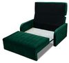 MOEBLO Kindersofa aus Samt MONTANA 120, Schlafsessel Sofa Sessel Jugendsofa Schlafsofa 2-Sitzer Gästebett mit Schlaffunktion, mit Bettkasten, mit Relaxfunktion Bild 5