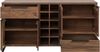 Wohnwand Set 3tlg massivum Sydney Pinie dunkel braun 160x84x41 cm Wohnkombination Holz Landhausmöbel Wohnzimmermöbel Bild 3