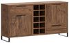 Wohnwand Set 3tlg massivum Sydney Pinie dunkel braun 160x84x41 cm Wohnkombination Holz Landhausmöbel Wohnzimmermöbel Bild 2
