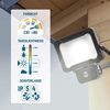 Ansmann WFL2400s 30W/2400lm LED-Strahler mit Bewegungsmelder EEK F Bild 2