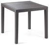 Gartentisch King Eckig Anthrazit 79x79x72cm Rattan-Optik Wetterfest Bild 3