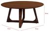 Selsey NODAS - Beistelltisch mit gekreuzten Beinen und Furnier in Nussbaum, rund, elegant, 36cm hoch Bild 3