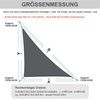HENG FENG Sonnensegel Wasserdicht Dreieckig 4 x 4 x 5.65 m,Sonnenschutz Wetterfest PES Polyester,Windschutz Wasserabweisend mit 95% UV-Schutz für Balkon Garten Terrasse,Anthrazit Bild 5