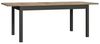 Forte Möbel JOKKAZ Esstisch ausziehbar, Holzwerkstoff, Flagstaff Eiche/schwarz, B x H x T: 160,4 x 76,6 x 90 cm Bild 5
