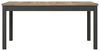 Forte Möbel JOKKAZ Esstisch ausziehbar, Holzwerkstoff, Flagstaff Eiche/schwarz, B x H x T: 160,4 x 76,6 x 90 cm Bild 2