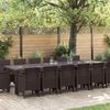 vidaXL Garten Essgruppe 15 pcs Braun Polt Rattan 3378637 Bild 2