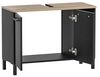 Schildmeyer Malte Waschbeckenunterschrank 156208, Schwarzmatt/Artisan Eiche Dekor, 79,8 x 32 x 58,3 cm Bild 4