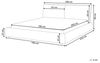 Wasserbett Bouclé VINAY 180 x 200 cm Braun Bild 3