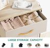 YITAHOME Kommode,Kommode mit 8 Schubladen,Schrank mit Haken und Seitentaschen,Stoffschubladen mit Griffen,Metallgestell,Dauerhaft,Beige Bild 5