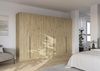 Rauch Möbel Alabama, Kleiderschrank für Schlafzimmer, Kinderzimmer, Wohnzimmer, Garderobe, Flur, 7-türig, mit Zubehör Premium, Farbe Eiche Artisan, Holz, Breite 315 cm Bild 2
