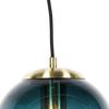 Qazqa Pendelleuchte Pallon, ohne Leuchtmittel, Warmweiß, QAZQA Hängeleuchte, e27, Blau, Glas, Art Deco Bild 5