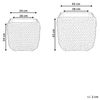 Set mit 2 Blumentöpfen BERBERIS PE Rattan 34 45 cm Schwarz Bild 3