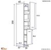 Flex-Well Apothekerschrank Apothekerschrank Küche - 30 cm breit - Weiß – Witus Bild 5