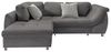 Polsterecke >Allin< Schlaffunktion, grau / silber , Cord - 250x66x190cm (BxHxT) Bild 3