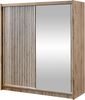 Kleiderschrank Lylkun 203 (Farbe: Wotan Eiche / Wotan Eiche + Weiß) Bild 4