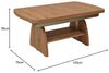 Funktionstisch ausziehbar Cassy 125(165, 205, 245) x 75 x 55-74 Couchtisch Wildeiche 16162 Bild 2