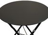Koopman Gartentisch Balkontisch Terrassentisch Metall Rund Ø 60 cm Anthrazit (1-St), Klapptisch, zusammenklappbar, leicht zu verstauen, Bistrotisch Bild 4