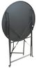 Koopman Gartentisch Balkontisch Terrassentisch Metall Rund Ø 60 cm Anthrazit (1-St), Klapptisch, zusammenklappbar, leicht zu verstauen, Bistrotisch Bild 5