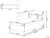 Chaiselongue Samtstoff smaragdgrün rechtsseitig LUIRO Bild 3