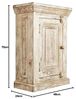 Hängeschrank Holz Mango natur 48x70x24 cm massivum Patina Badschrank Wandschrank Landhausstil Gäste-WC Medizinschrank schmal Bild 3