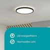 Eglo LED Deckenleuchte Minerario schwarz weiß Ø 30 cm warmweiß IP54 Bild 3