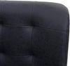 Esszimmerstuhl HWC-H42, Drehstuhl Küchenstuhl, höhenverstellbar drehbar ~ Kunstleder vintage dunkelgrau, Fuß schwarz Bild 5