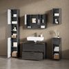 Livinity® Waschbeckenunterschrank Ronco, Anthrazit Hochglanz/Anthrazit, 80 x 58.6 cm (1-St) Bild 5