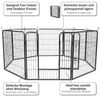 Welpen Auslauf Gehege Frei Hunde Gitter Tierlaufstall Absperrgitter Welpengitter Bild 5
