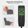 M MCombo Fernsehsessel mit Aufstehhilfe Elektrisch, Relaxsessel mit Liegefunktion, 2 Motoren, Seniorensessel für Wohnzimmer, Mikrofaser, 7501 (Dunkelgrau) Bild 5