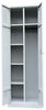 Wäscheschrank Kleiderschrank Stahl Lagerschrank Aktenschrank PutzSpind Werkzeugschrank 515710 Lichtgrau Bild 3