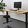 Desktopia Pro - Elektrisch höhenverstellbarer Schreibtisch / Ergonomischer Tisch mit Memory-Funktion, 5 Jahre Garantie - (Bambus Echtholz, 180x80 cm, Gestell Weiß) Bild 2