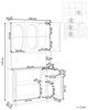 Vitrine LANGFORD Holz 100 cm 38 cm Schwarz Bild 3